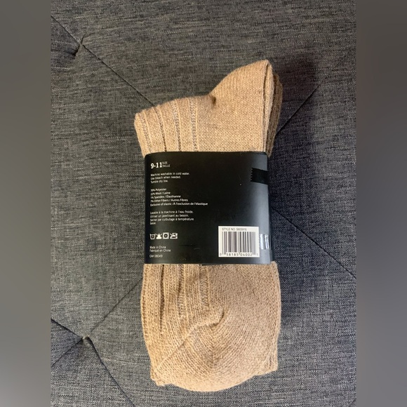 4 Pack Articmax Women's Wool Blend Crew Socks (Gray/Charcoal/Tan/Chocolate) - Picture 4 of 5